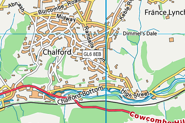 GL6 8EB map - OS VectorMap District (Ordnance Survey)