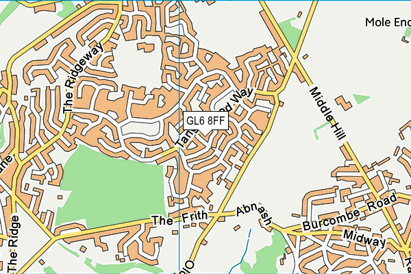 GL6 8FF map - OS VectorMap District (Ordnance Survey)