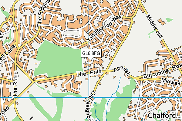 GL6 8FG map - OS VectorMap District (Ordnance Survey)