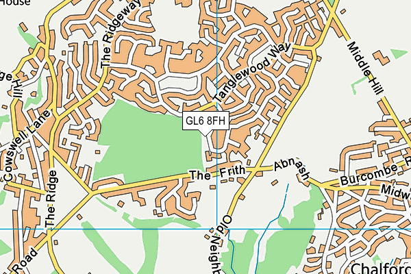 GL6 8FH map - OS VectorMap District (Ordnance Survey)