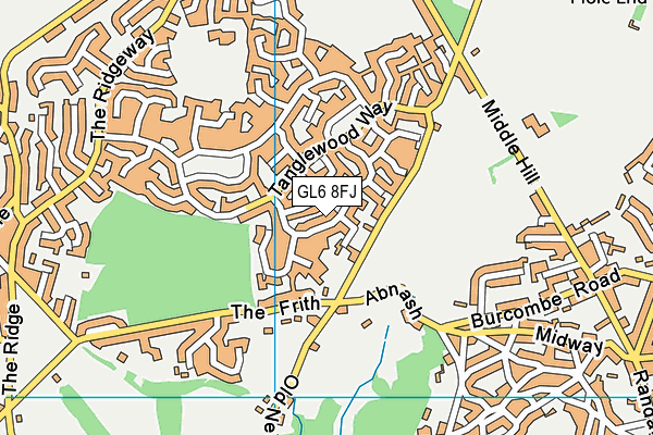 GL6 8FJ map - OS VectorMap District (Ordnance Survey)
