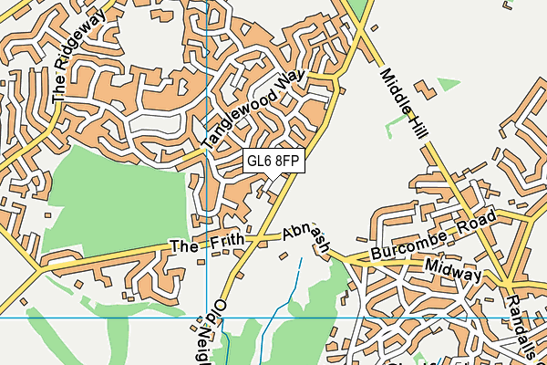 GL6 8FP map - OS VectorMap District (Ordnance Survey)