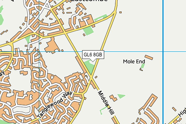 GL6 8GB map - OS VectorMap District (Ordnance Survey)