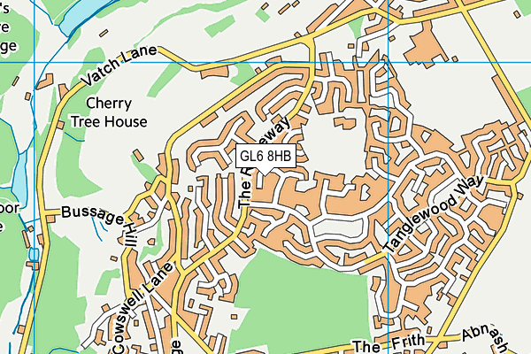 GL6 8HB map - OS VectorMap District (Ordnance Survey)