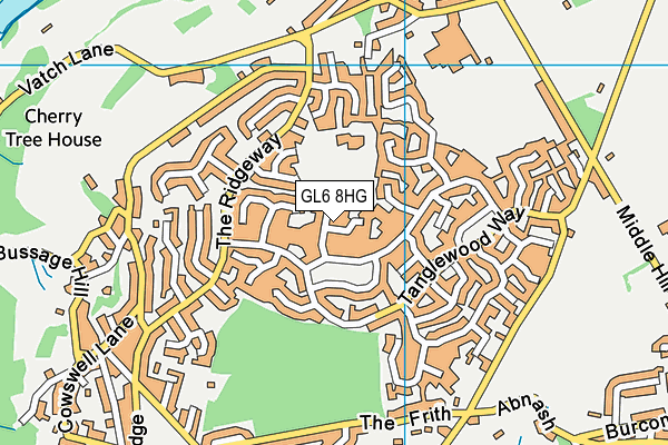 GL6 8HG map - OS VectorMap District (Ordnance Survey)