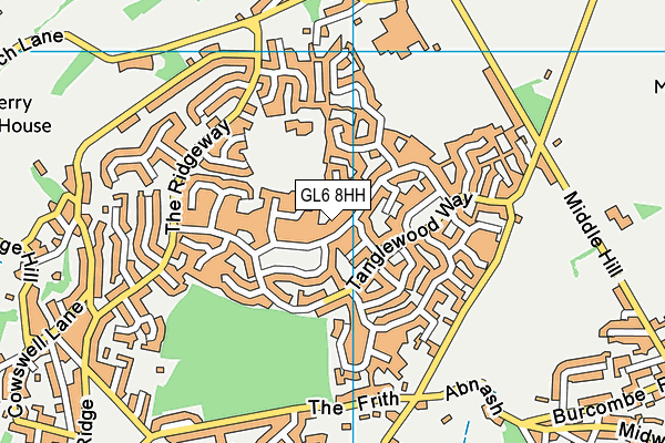 GL6 8HH map - OS VectorMap District (Ordnance Survey)