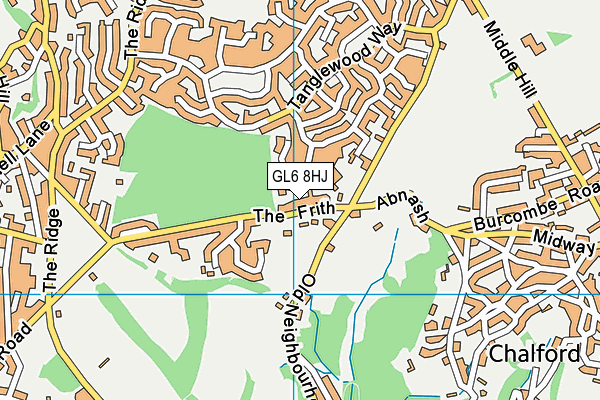 GL6 8HJ map - OS VectorMap District (Ordnance Survey)