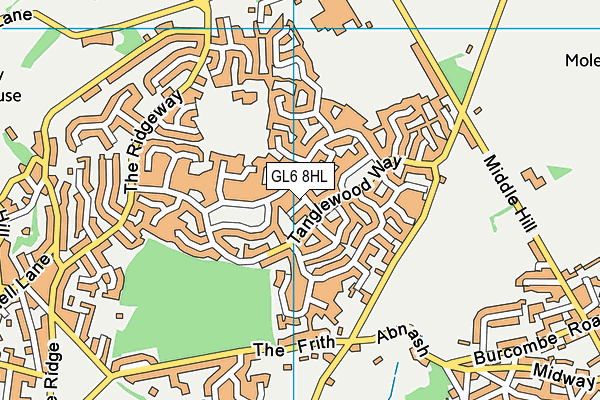 GL6 8HL map - OS VectorMap District (Ordnance Survey)