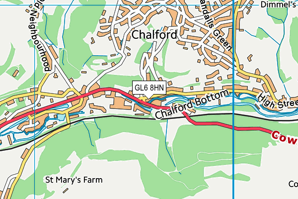 GL6 8HN map - OS VectorMap District (Ordnance Survey)