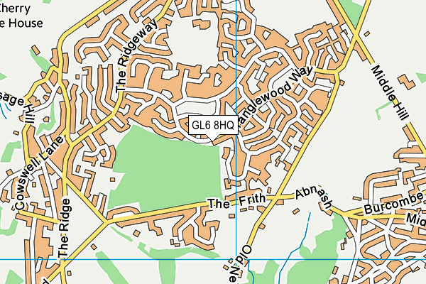 GL6 8HQ map - OS VectorMap District (Ordnance Survey)