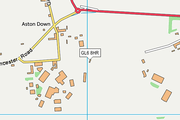 GL6 8HR map - OS VectorMap District (Ordnance Survey)