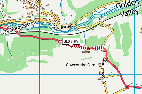 GL6 8HW map - OS VectorMap District (Ordnance Survey)