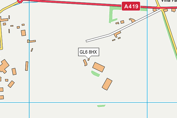 GL6 8HX map - OS VectorMap District (Ordnance Survey)