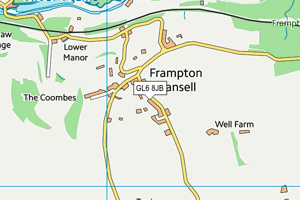 GL6 8JB map - OS VectorMap District (Ordnance Survey)