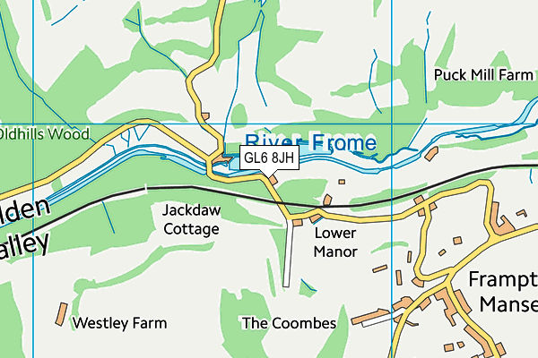 GL6 8JH map - OS VectorMap District (Ordnance Survey)