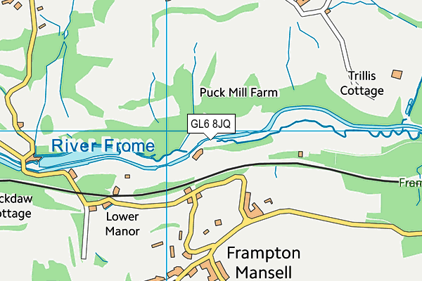GL6 8JQ map - OS VectorMap District (Ordnance Survey)