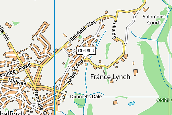 GL6 8LU map - OS VectorMap District (Ordnance Survey)