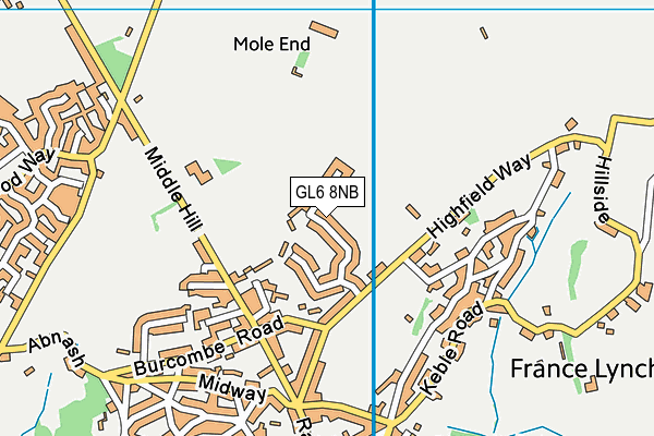 GL6 8NB map - OS VectorMap District (Ordnance Survey)