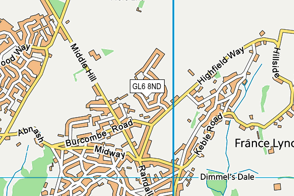 GL6 8ND map - OS VectorMap District (Ordnance Survey)