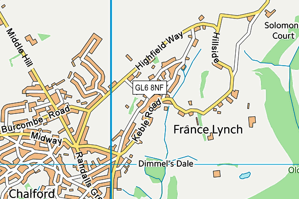 GL6 8NF map - OS VectorMap District (Ordnance Survey)