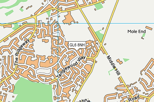 GL6 8NH map - OS VectorMap District (Ordnance Survey)