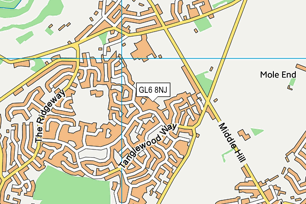 GL6 8NJ map - OS VectorMap District (Ordnance Survey)