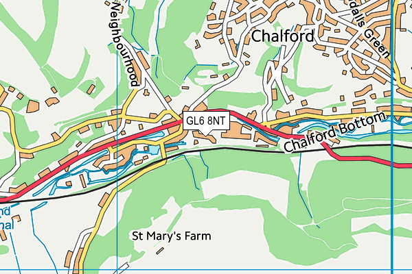 GL6 8NT map - OS VectorMap District (Ordnance Survey)