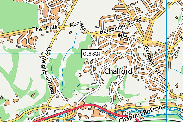 GL6 8QJ map - OS VectorMap District (Ordnance Survey)