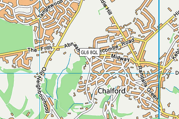 GL6 8QL map - OS VectorMap District (Ordnance Survey)