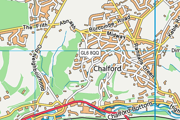 GL6 8QQ map - OS VectorMap District (Ordnance Survey)