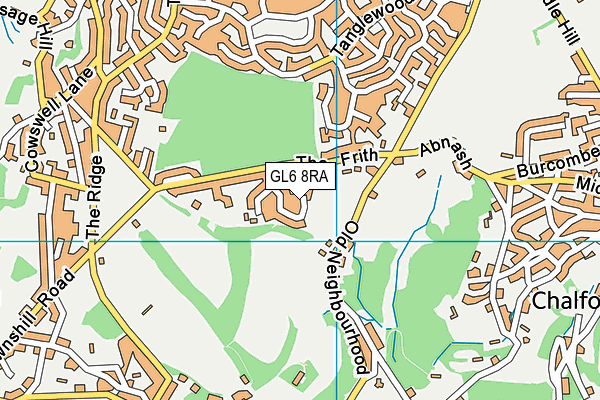 GL6 8RA map - OS VectorMap District (Ordnance Survey)