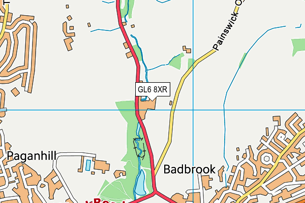 GL6 8XR map - OS VectorMap District (Ordnance Survey)