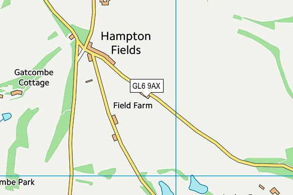 GL6 9AX map - OS VectorMap District (Ordnance Survey)