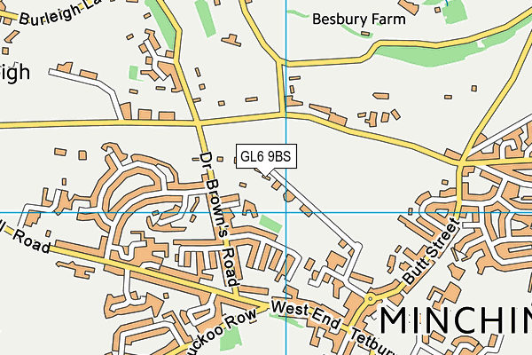 GL6 9BS map - OS VectorMap District (Ordnance Survey)