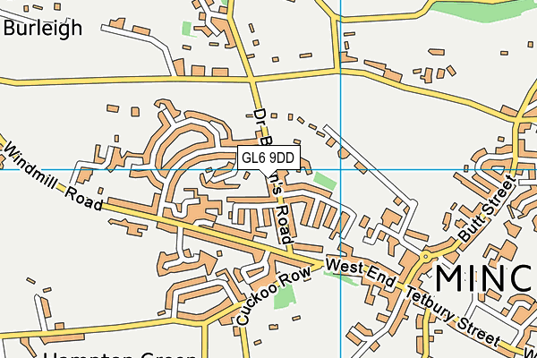 GL6 9DD map - OS VectorMap District (Ordnance Survey)