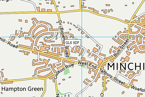 GL6 9DF map - OS VectorMap District (Ordnance Survey)