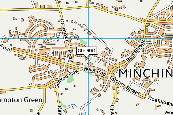 GL6 9DG map - OS VectorMap District (Ordnance Survey)