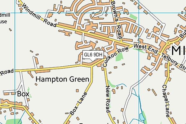 GL6 9DH map - OS VectorMap District (Ordnance Survey)
