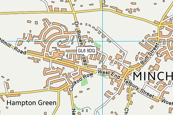 GL6 9DQ map - OS VectorMap District (Ordnance Survey)