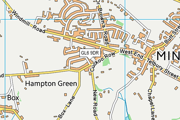GL6 9DR map - OS VectorMap District (Ordnance Survey)