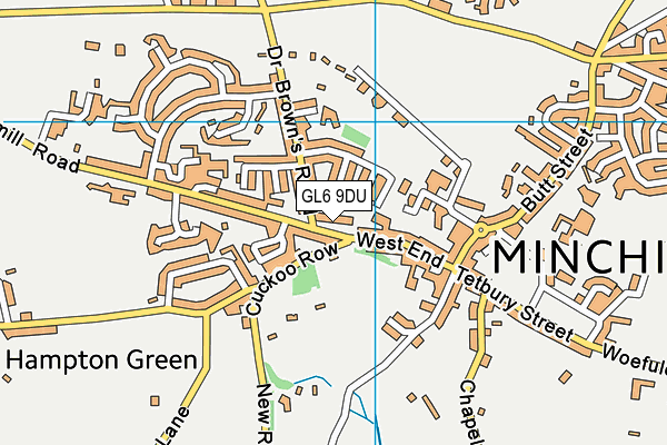 GL6 9DU map - OS VectorMap District (Ordnance Survey)