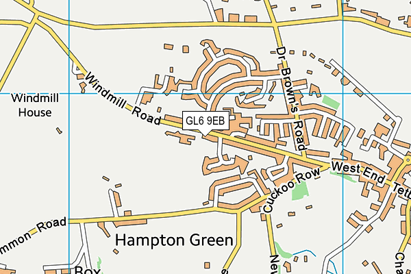 GL6 9EB map - OS VectorMap District (Ordnance Survey)