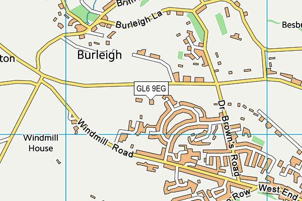 GL6 9EG map - OS VectorMap District (Ordnance Survey)