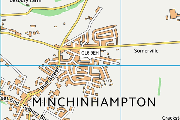 GL6 9EH map - OS VectorMap District (Ordnance Survey)