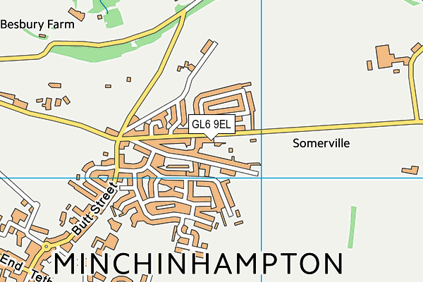 GL6 9EL map - OS VectorMap District (Ordnance Survey)