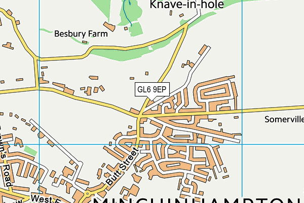 GL6 9EP map - OS VectorMap District (Ordnance Survey)