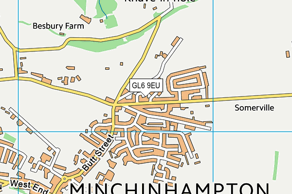 GL6 9EU map - OS VectorMap District (Ordnance Survey)