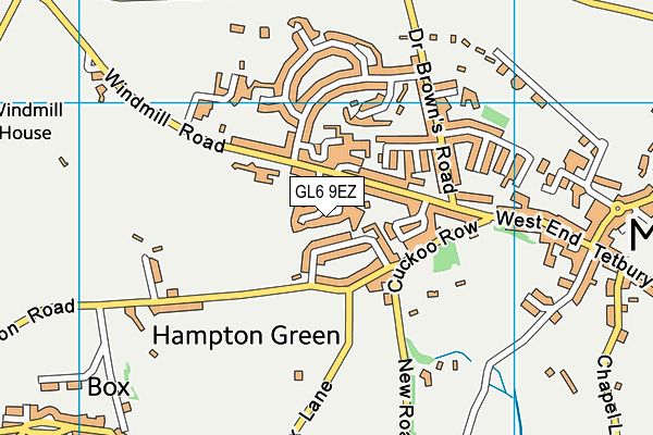 GL6 9EZ map - OS VectorMap District (Ordnance Survey)