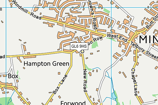 GL6 9HS map - OS VectorMap District (Ordnance Survey)