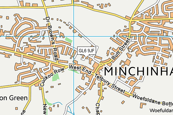 GL6 9JF map - OS VectorMap District (Ordnance Survey)